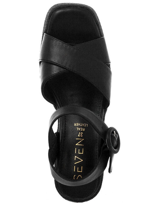 Leather Sandals Black