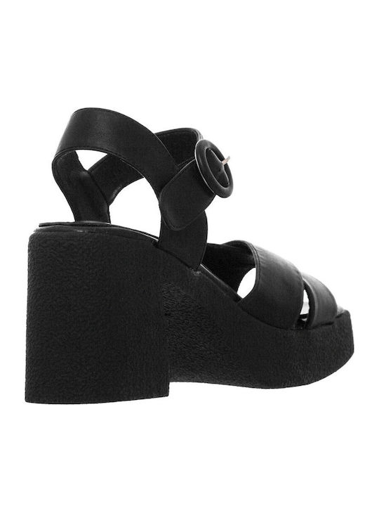 Leather Sandals Black