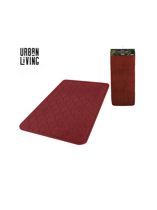 Non-Slip Bath Mat Memory Foam Barney’s 24595 Burgundy 50x120cm