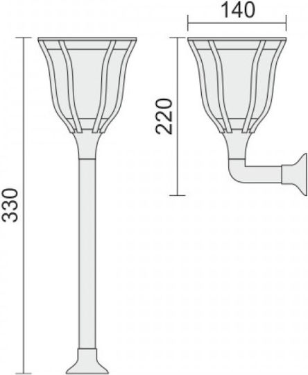 Spot Light Ηλιακό Φωτιστικό Δαπέδου 1W IP65