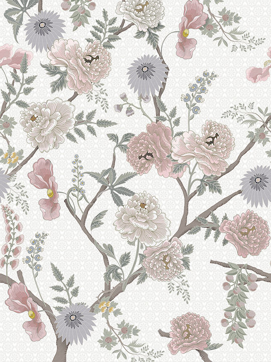 Wallpaper Floral Utopia White L200xW280cm