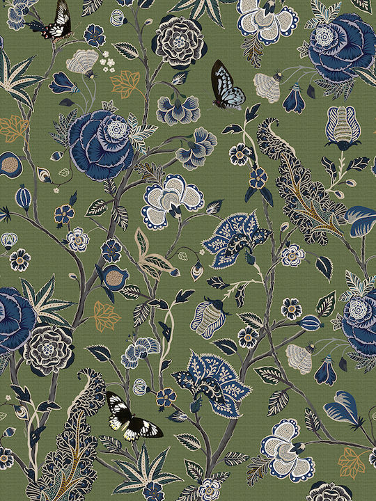 Wallpaper Floral Utopia Green L200xW280cm