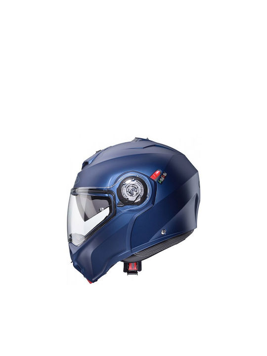 Caberg Duke Evo Matt Blue Yama Κράνος Μηχανής Flip-Up ECE 22.06 1600gr με Pinlock και Sunvisor