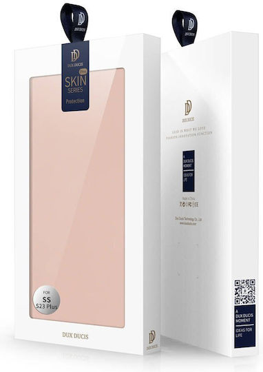 Dux Ducis Skin Pro Brieftasche Synthetisches Leder Rosa (Galaxy S23+)