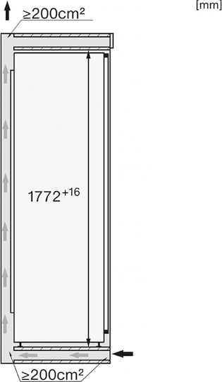 Miele FNS 7770 E Eingebaut Aufrechter Gefrierschrank 213Es