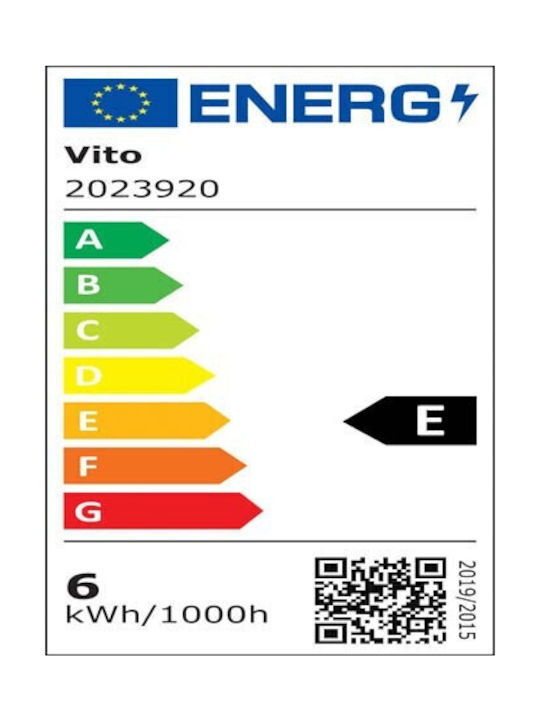 Vito Round Plastic Recessed Spot with Integrated LED and Natural White Light White 10.5x10.5cm. 1pcs