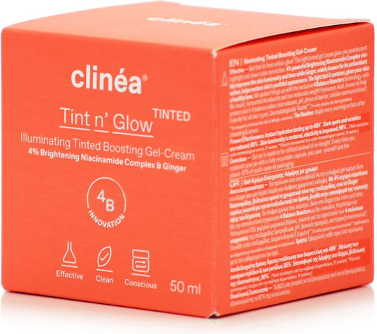 Clinea Tint n' Glow Light Gel Face Day Tinted 50ml