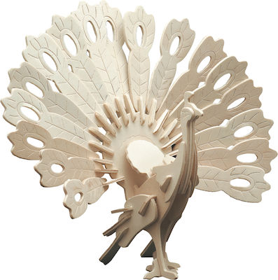 Pebaro Wooden Construction Toy Peacock for 6+ years