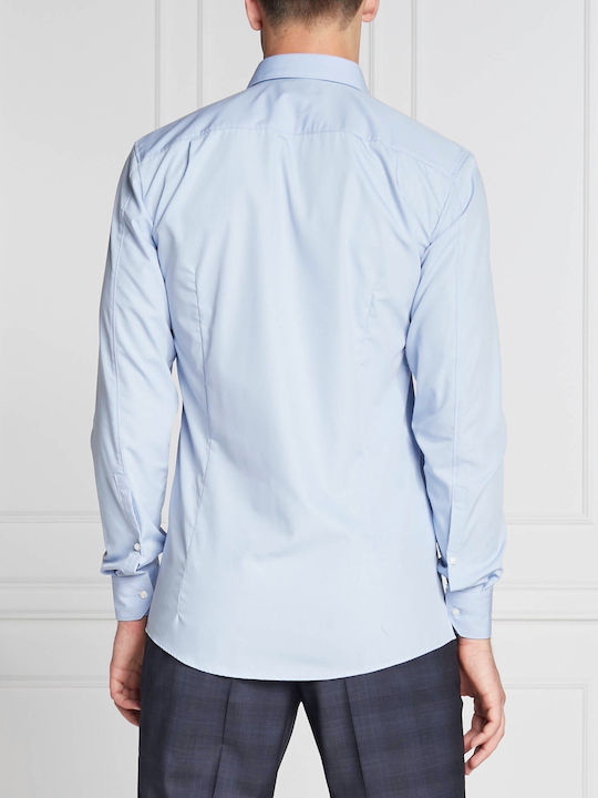 Hugo Boss Elisha Men's Shirt Long Sleeve Light Blue