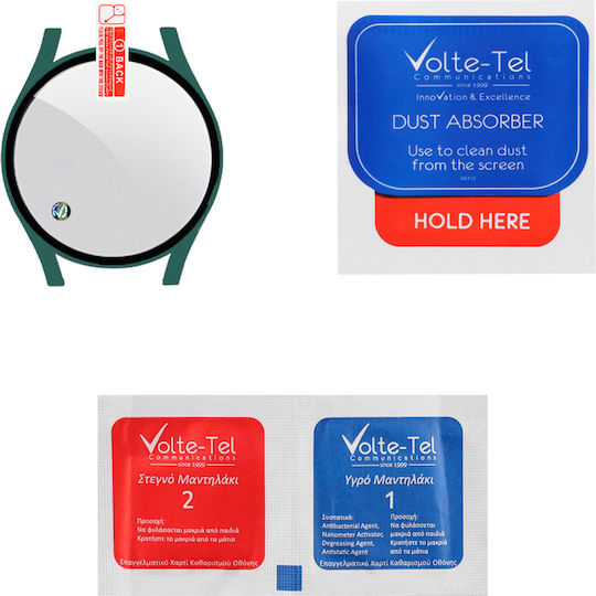 Volte-Tel Full Face Tempered Glass for the Galaxy Watch 5 40mm 1pcs 8325670 Green