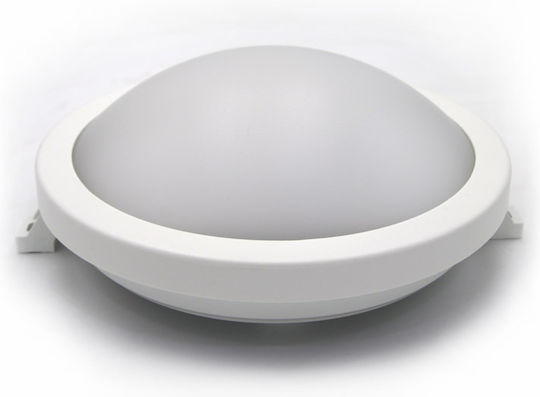 Adeleq Wall-Mounted Outdoor Turtle Light LED IP64 15W with Natural White Light