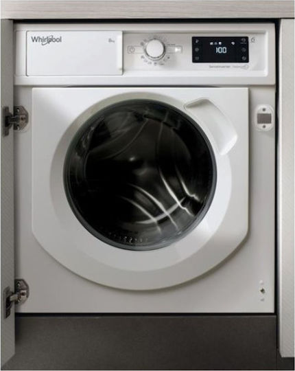 Whirlpool Εντοιχιζόμενο Πλυντήριο Ρούχων 8kg 1400 Στροφών 6th Sense BI WMWG 81484E EU