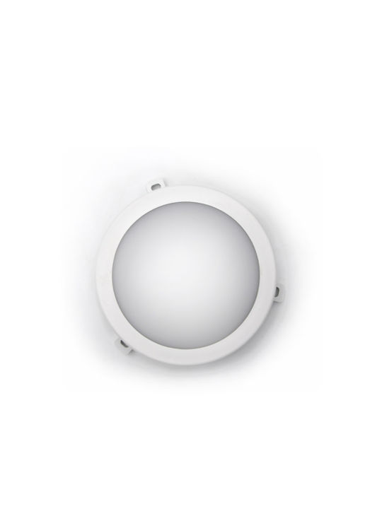 Adeleq Επιτοίχια Χελώνα Εξωτερική LED IP54 6W με Φυσικό Λευκό Φως