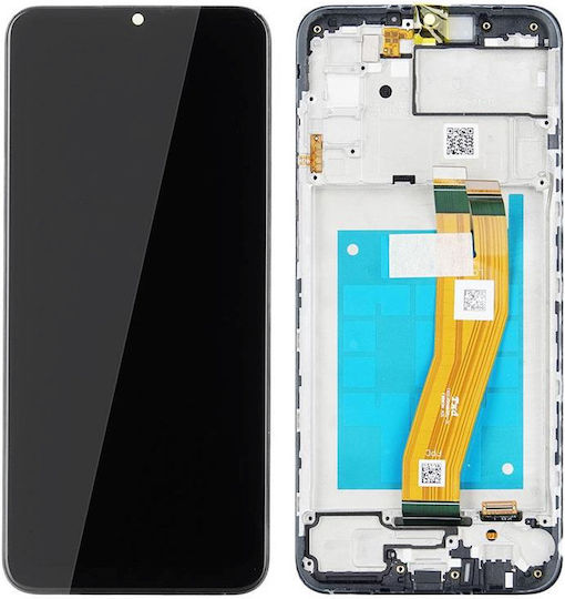 Samsung Screen A025F with Touch Mechanism and Frame for Galaxy A02s (Black)