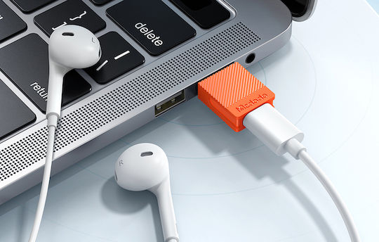 Mcdodo Μετατροπέας USB-A male σε USB-C female Κόκκινο 1τμχ OT-6550