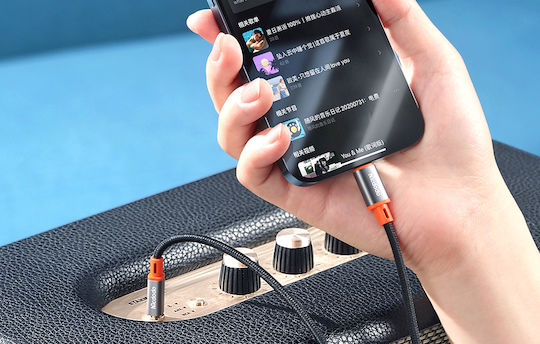 Mcdodo Braided 3.5mm to Lightning Cable Μαύρο 1.2m (CA-0780)