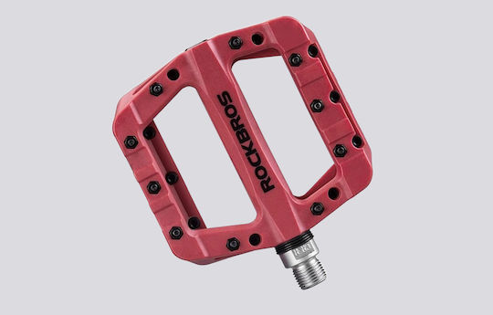 Rockbros Flat Bicycle Pedals Red