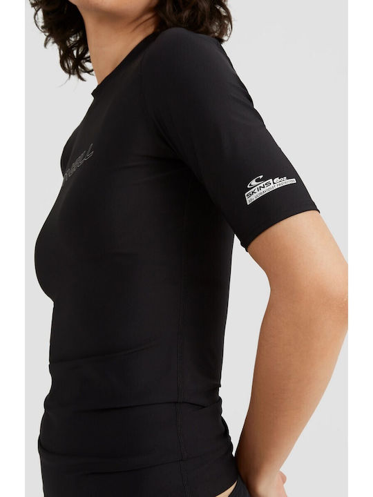 O'Neill Bidart Skin Women's Short Sleeve Sun Protection Shirt Black