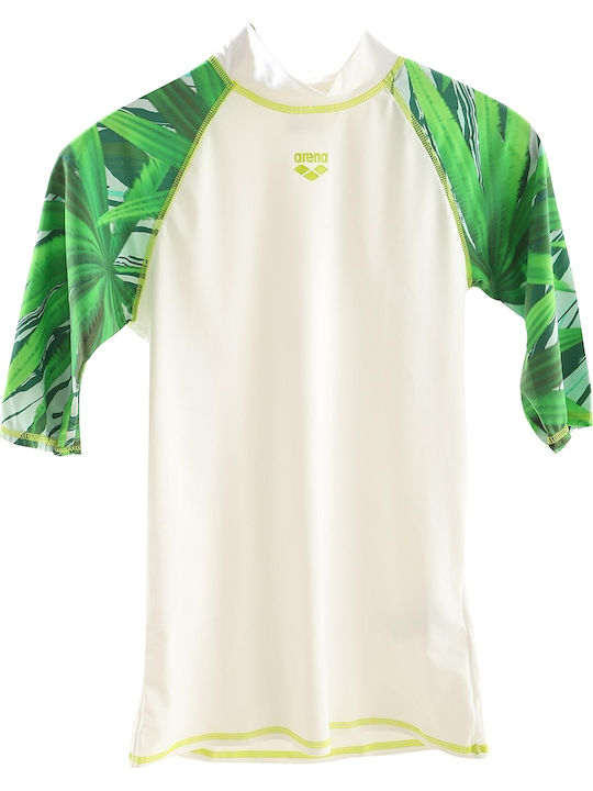 Arena Rash Vest Женски Къс Ръкав Слънцезащитна риза Бяла