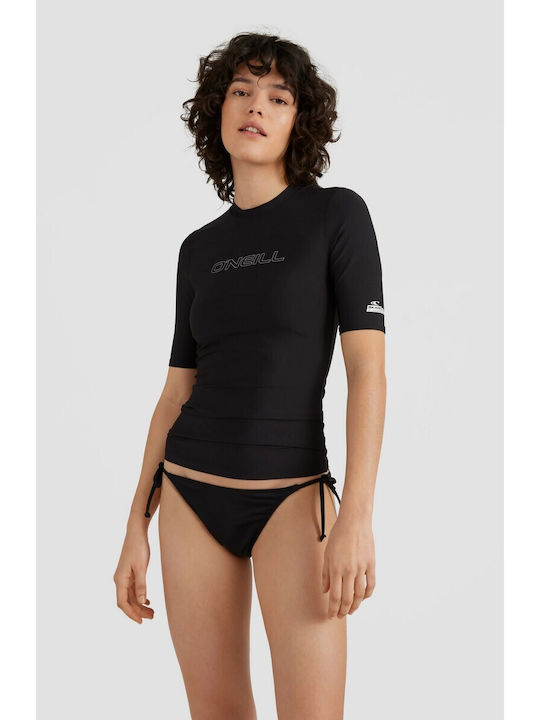 O'Neill Bidart Skin Women's Short Sleeve Sun Protection Shirt Black