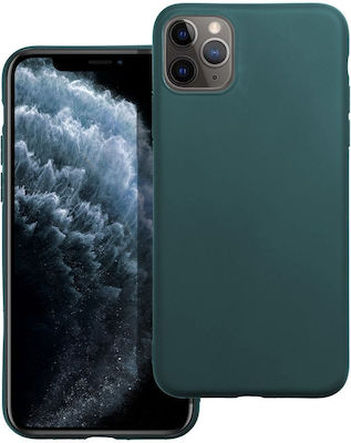 Matt Silicone Back Cover Dark Green (iPhone 11 Pro Max)