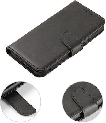 Hurtel Magnet Synthetic Leather Wallet Black (Huawei Mate 50 Pro)