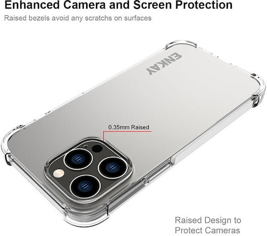 Enkay Umschlag Rückseite Silikon Transparent (iPhone 14 Pro Max)