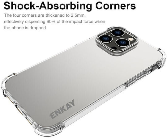 Enkay Umschlag Rückseite Silikon Transparent (iPhone 14 Pro Max)