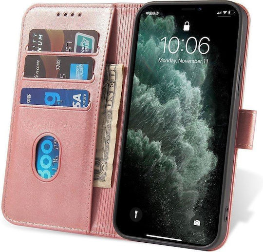 Hurtel Magnet Elegant Wallet Synthetic Leather Pink (Redmi Note 11 Pro+ 5G)