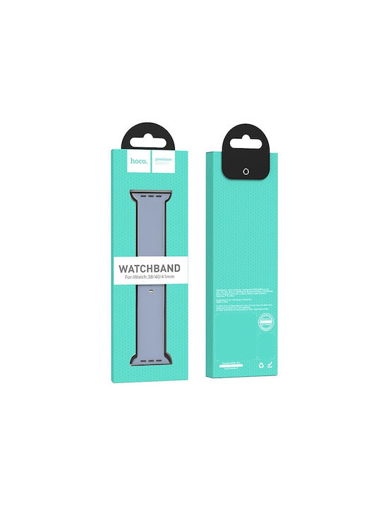 Hoco WA01 Armband Silikon mit Pin Misty Blue (Apple Watch 38/40/41/42mm) 38116