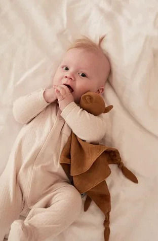 Kids Concept Babytuch Mäuschen Brown