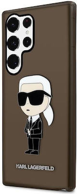 Karl Lagerfeld Ikonik Karl Lagerfeld Plastic / Silicone Back Cover Black (Galaxy S23 Ultra)