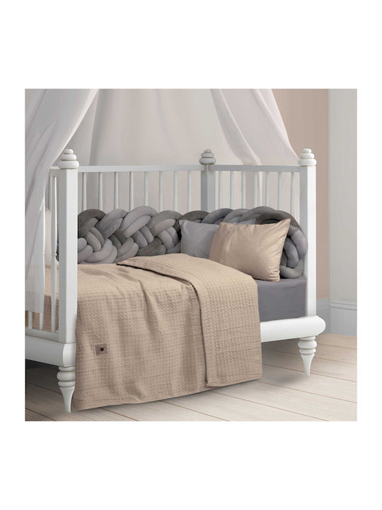 Greenwich Polo Club Blanket Cot Waffle Beige 110x150cm