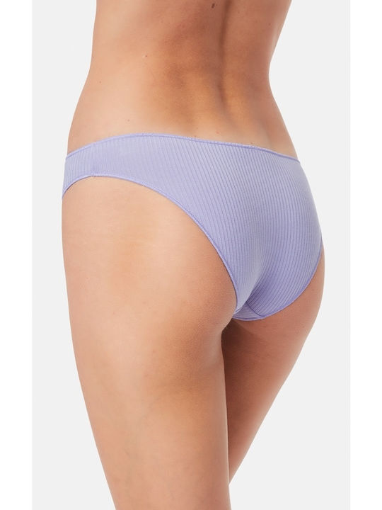 Minerva Fimelle Cozy Rib Modal Rio Women's Slip Purple