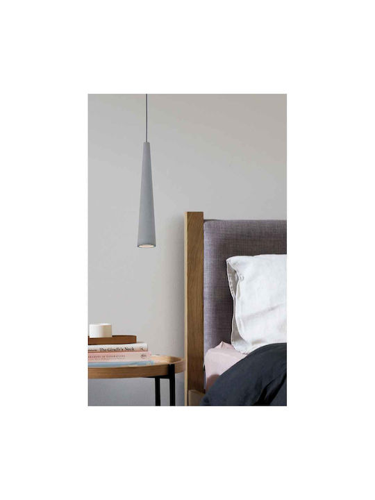 Viokef Anish Adjustable Pendant Light Gray with Socket GU10 7x40cm