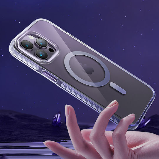 Kingxbar Ice Crystal Back Cover Silicone Purple (iPhone 14 Pro)