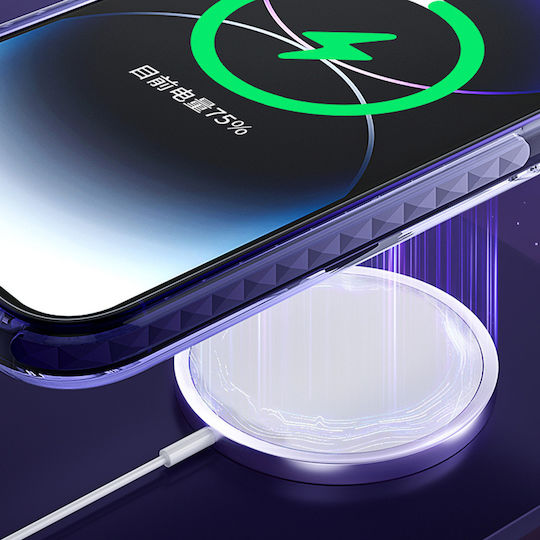 Kingxbar Ice Crystal Back Cover Σιλικόνης 0.3mm Γκρι (iPhone 14 Pro)