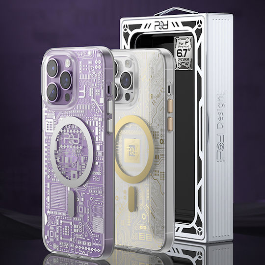 Kingxbar Geek Back Cover 0.3mm Gold (iPhone 14 Pro)