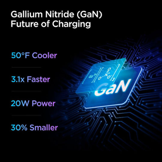 Spigen Φορτιστής με Θύρα USB-C και Καλώδιο Lightning 20W Power Delivery Λευκός (PowerArc PE2C10CL)