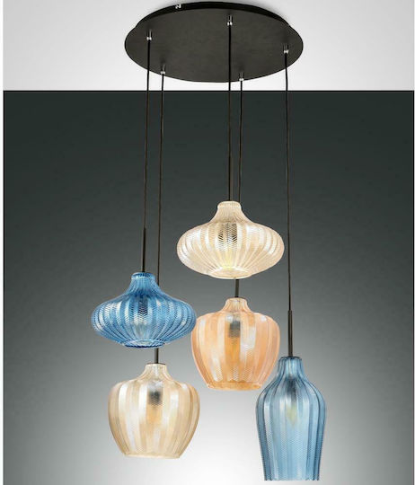 Fabas Luce Olbia Hängelampe Mehrfarbig 50cm Fabas Luce Olbia Hängelampe Mehrfarbig 50cm