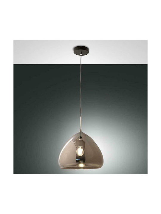 La Mia Luce Glow Pendant Light Single-Light Bell for Socket E27 Gray