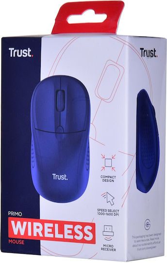 Trust Primo Ασύρματο Ποντίκι Μπλε