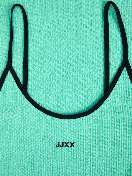 Summer Mini Athletic Dress with Spaghetti Straps Turquoise