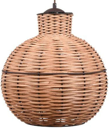 Fylliana Bamboo 3 Κρεμαστό Φωτιστικό Καφέ 40x36εκ. Fylliana Bamboo 3 Κρεμαστό Φωτιστικό Καφέ 40x36εκ.