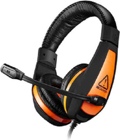 Canyon Lightweight Comfortable Over Ear Gaming Headset με σύνδεση 3.5mm Πορτοκαλί