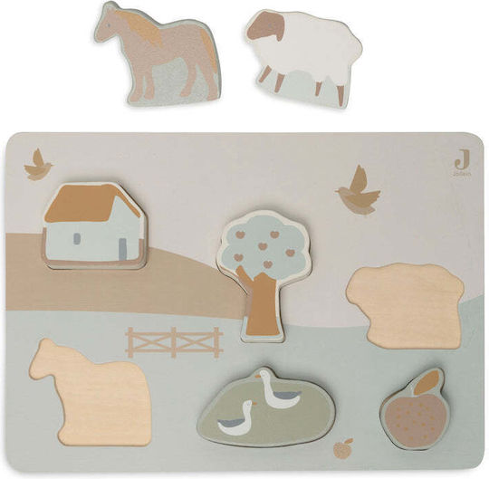 Ξύλινο Παιδικό Puzzle Σφηνώματα 6pcs Jollein