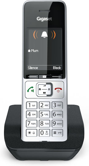 Gigaset Comfort 500 Cordless Phone with Greek Menu Silver