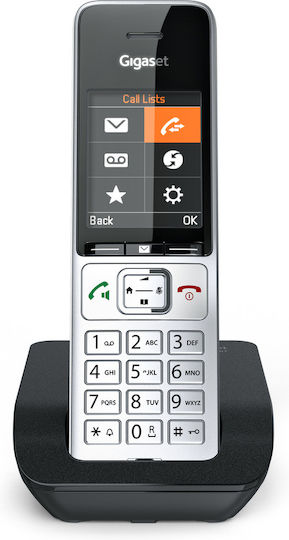 Gigaset Comfort 500 Cordless Phone with Greek Menu Silver
