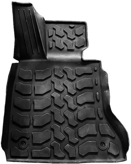 Set of Front and Rear Mats 5pcs Tray Type for BMW F01 / Series 7 2009-2015 Black