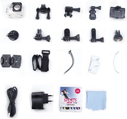 SJCAM SJ360 Action Camera 2K Λήψης 360° και Wi-Fi Λευκή